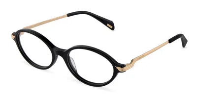 Police Vplu03 Electra 3 0700 Women's Glasses Black Size 53 - Free Lenses - Blue Light Block Available In Shiny Black