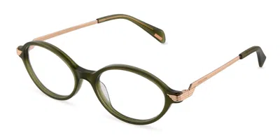 Police Vplu03 Electra 3 073m Women's Glasses Green Size 53 - Free Lenses - Blue Light Block Available
