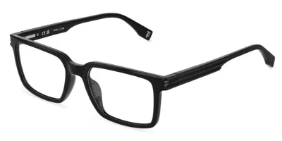 Police Vplu53 Etchline 1 Men's Glasses, Black, Size 53 In Animal Print