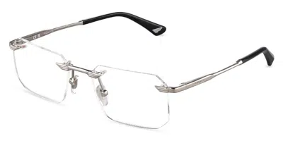 Police Vplu64 Overfly 3 0579 Men's Glasses  Size 55 - Free Lenses - Blue Light Block Available In Silver