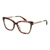 Police Multicolor Women Glasses Frame In Burgundy