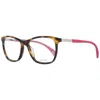 Police Brown Women Glasses Frame In Multi