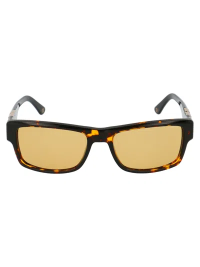 Police Yellow Havana Acetate  Metal Sunglasses