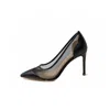 Polina Magiy Women's Black Larisa Netting Court Shoes In Black