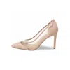 POLINA MAGIY WOMEN'S NEUTRALS LARISA BEIGE NETTING SHOES