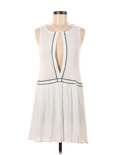 Pre-owned Polished Prints Cocktail Dress In White