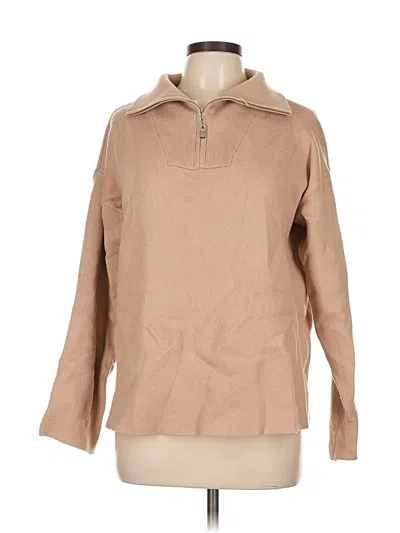 Pre-owned Polished Prints Fleece Jacket In Brown