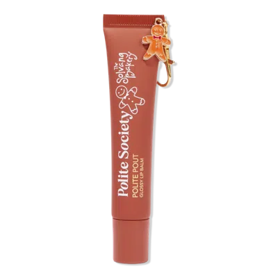 Polite Society X The Solvang Bakery Polite Pout Glossy Lip Balm - Gingerbread In Brown