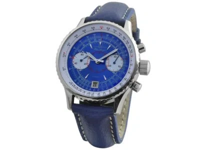 Pre-owned Poljot Chronograph 3133 Blue Angels Blue Collector Full Set Us
