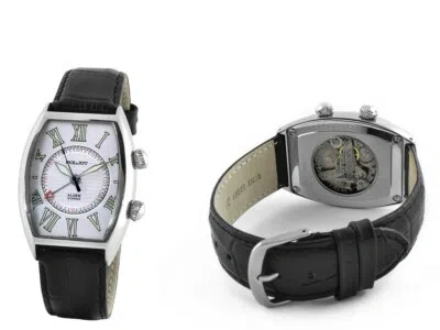 Pre-owned Poljot Tonneau Mechanical Watch With Alarm Limited Edition 2612-0021086 Us