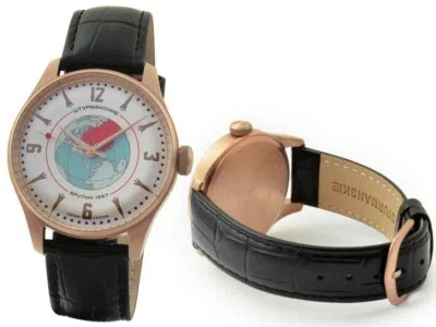 Pre-owned Poljot Watch Sturmanskie Sputnik Heritage Rose Gold 2609/3739432 2609-3739432 Us