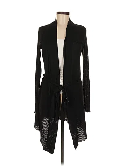 Pre-owned Polkadot Usa Cardigan Sweater In Black