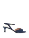 Pollini Ankle Strap Sandals In Blue