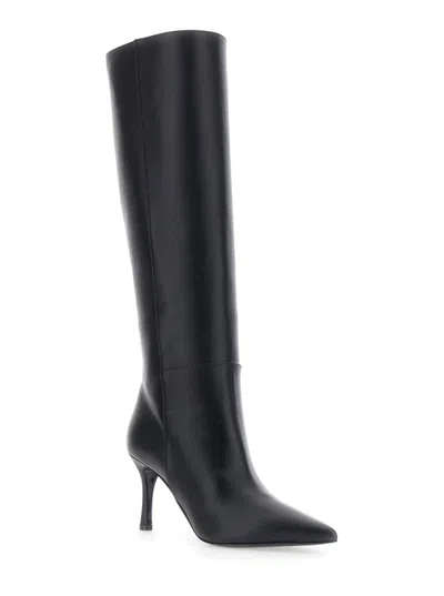 Pollini Black Knee-high Heeled Boots