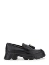 Pollini Scarpa Donna Vitello Bottalato In Black