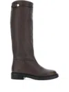 Pollini Stivale Donna Vitello Bottalato In Brown