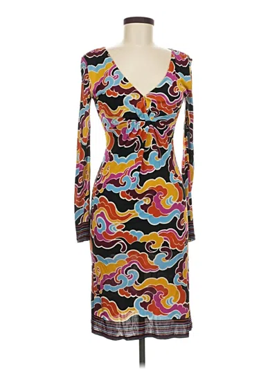 Pre-owned Pollini Cocktail Dress In Brown