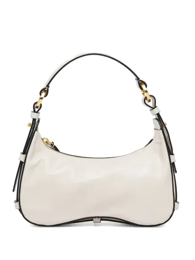 Pollini Curved Gold-tone Hardware Tote Bag In Neutral