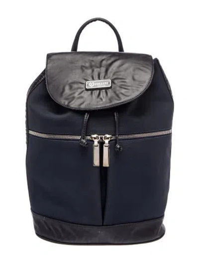 Pre-owned Pollini Leather Backpack In White