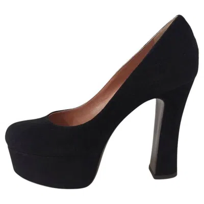 Pre-owned Pollini Leather Décolleté Size 39 In Black