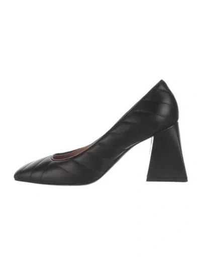 Pre-owned Pollini Leather Pumps In Black