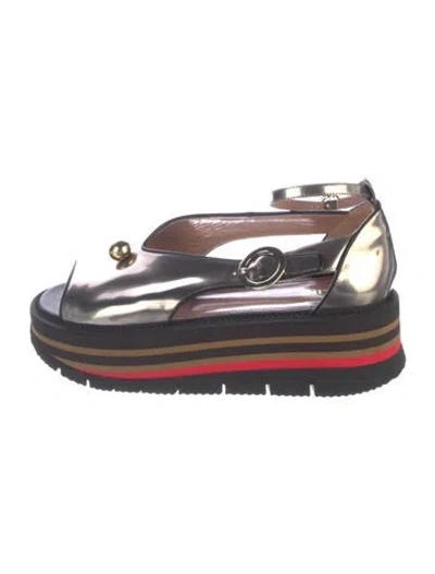 Pre-owned Pollini Leather Sandals In Multicolor