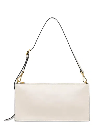 Pollini Logo-embossed Adjustable-strap Tote Bag In White