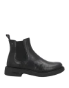 Pollini Man Ankle Boots Black Size 9 Leather