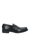Pollini Man Loafers Black Size 12 Soft Leather