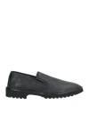 Pollini Man Loafers Black Size 8 Soft Leather