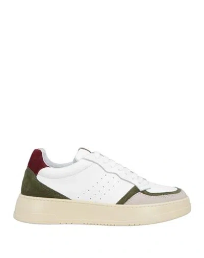 Pollini Man Sneakers White Size 9 Leather