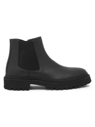 Pollini Men's M. Leather Ankle Boots In Black