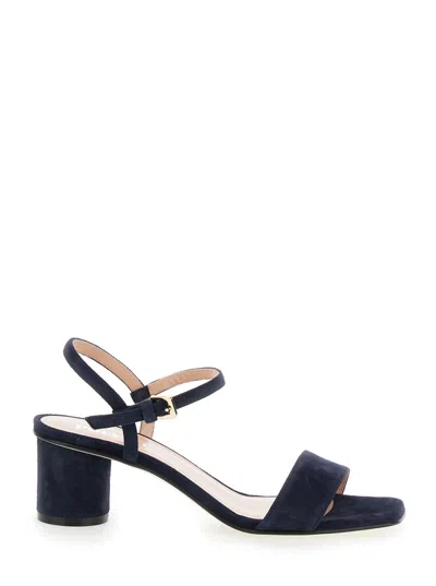 Pollini Navy Blue Open Toe Sandals