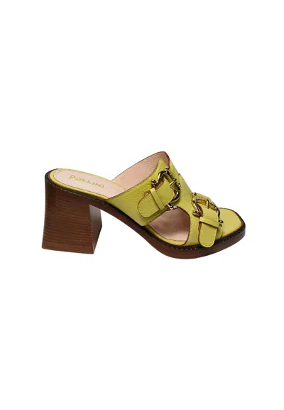 Pollini Pa28058c0epa0412  Women's Yellow Leather In Green