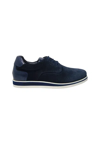Pollini Pb10342g9ecfv75a  Men Suede Blue In Multi