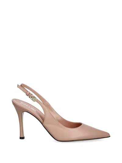 Pollini Pointed-toe Slingback Pumps In Neutral