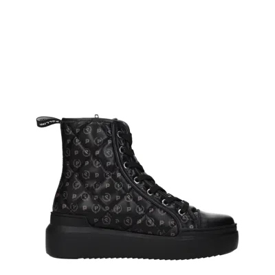 Pollini Trainers Woman Polyurethane Black