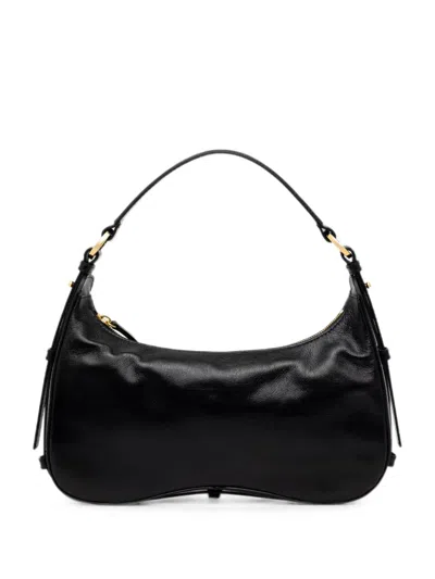 Pollini Viktoria Logo-debossed Tote Bag In Black