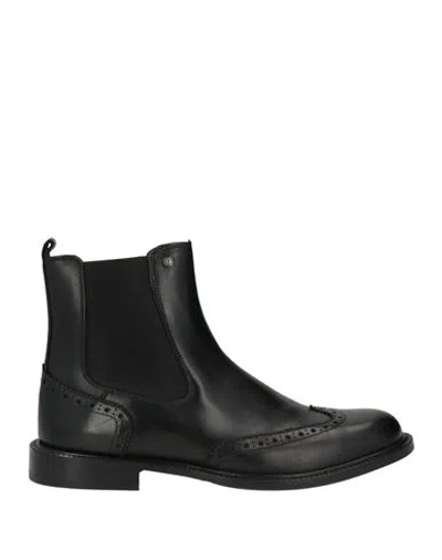 Pollini Woman Ankle Boots Black Size 10 Calfskin