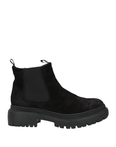 Pollini Woman Ankle Boots Black Size 11 Leather
