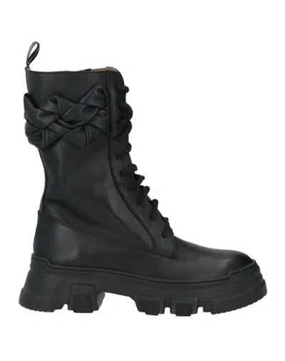Pollini Woman Ankle Boots Black Size 11 Leather