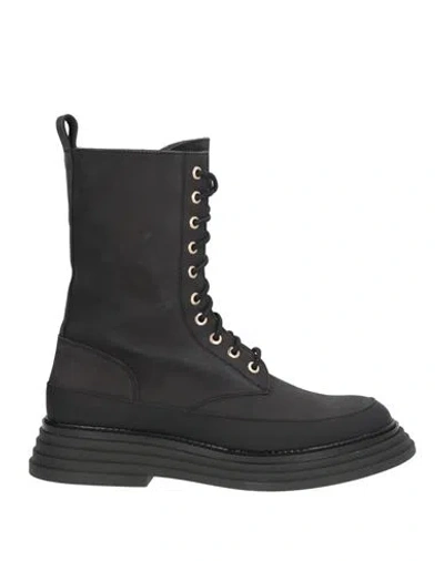 Pollini Woman Ankle Boots Black Size 11 Leather