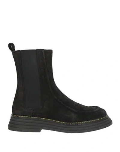 Pollini Woman Ankle Boots Black Size 11 Leather