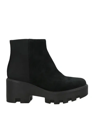 Pollini Woman Ankle Boots Black Size 5 Leather