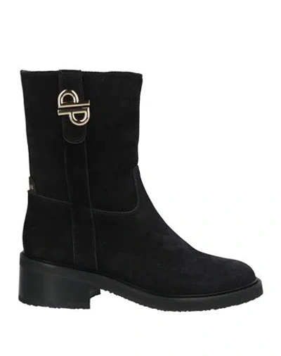 Pollini Woman Ankle Boots Black Size 5 Leather