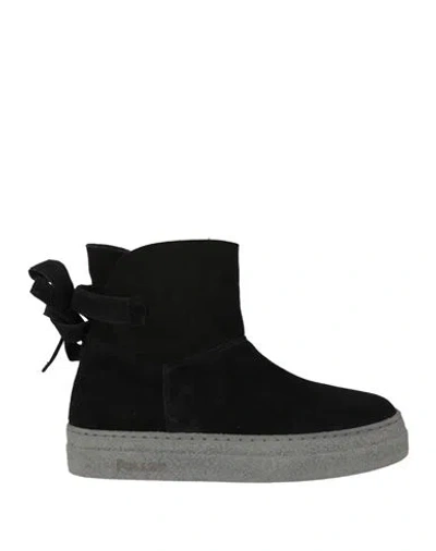 Pollini Woman Ankle Boots Black Size 5 Leather