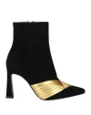Pollini Woman Ankle Boots Black Size 5 Leather In Black