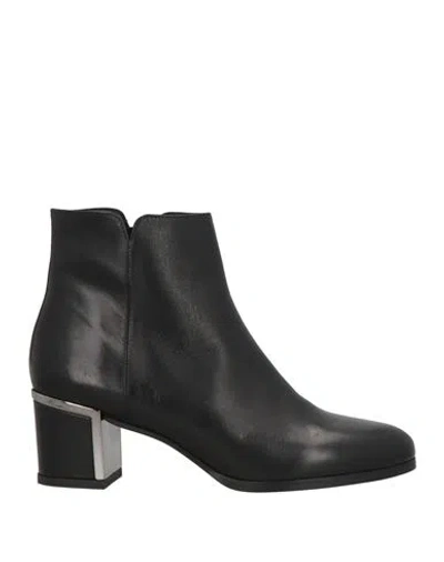 Pollini Woman Ankle Boots Black Size 6 Calfskin
