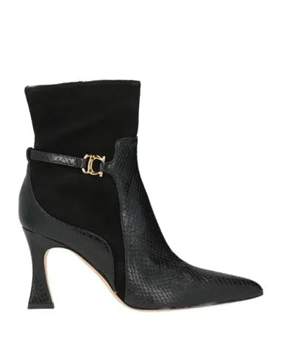 Pollini Woman Ankle Boots Black Size 6 Leather