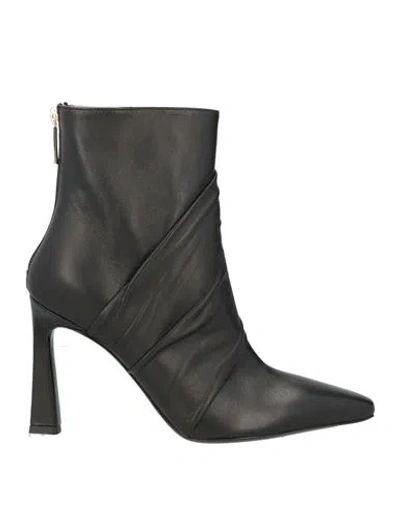 Pollini Woman Ankle Boots Black Size 6 Leather